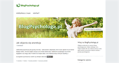 Desktop Screenshot of blogpsychologa.pl